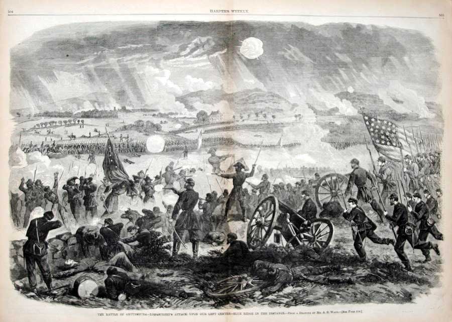 General Pickett's Charge, Harper’s Weekly, August 8, 1863